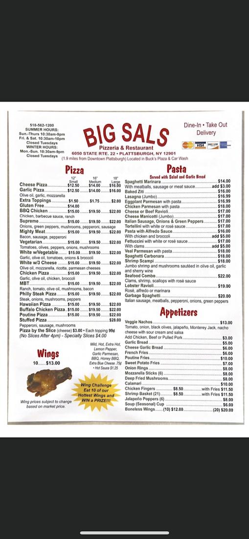 Big Sal's Pizzeria & Restaurant