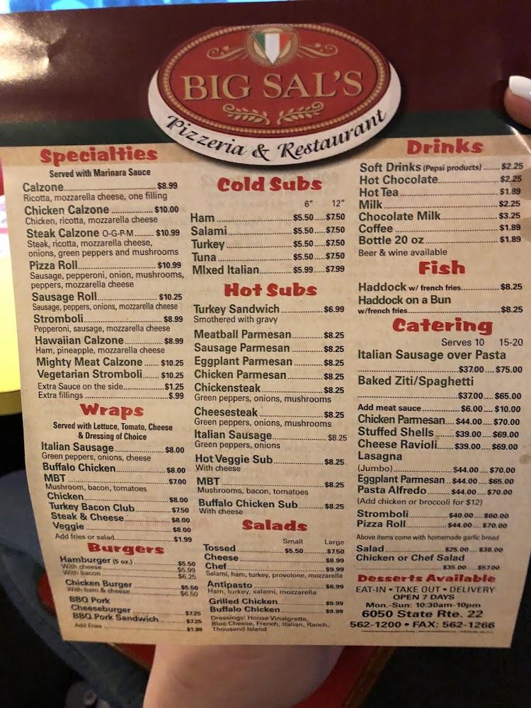 Big Sal's Pizzeria & Restaurant Menu image 4